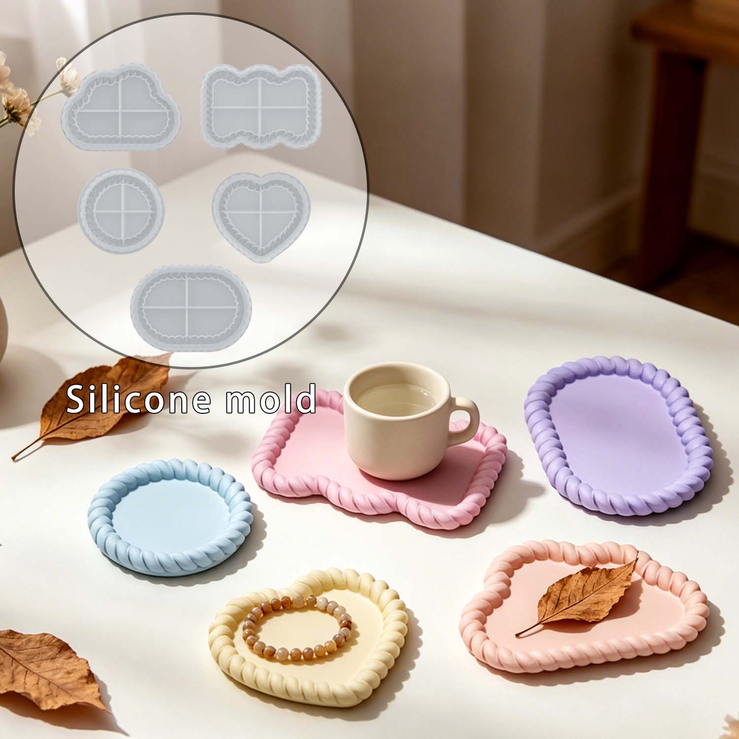 Serving Tray Mold - Una varietà di set di sottobicchieri